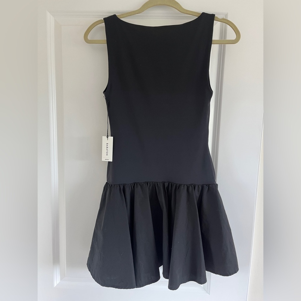 Aritzia Babaton Black Segment Mini Dress Size Small